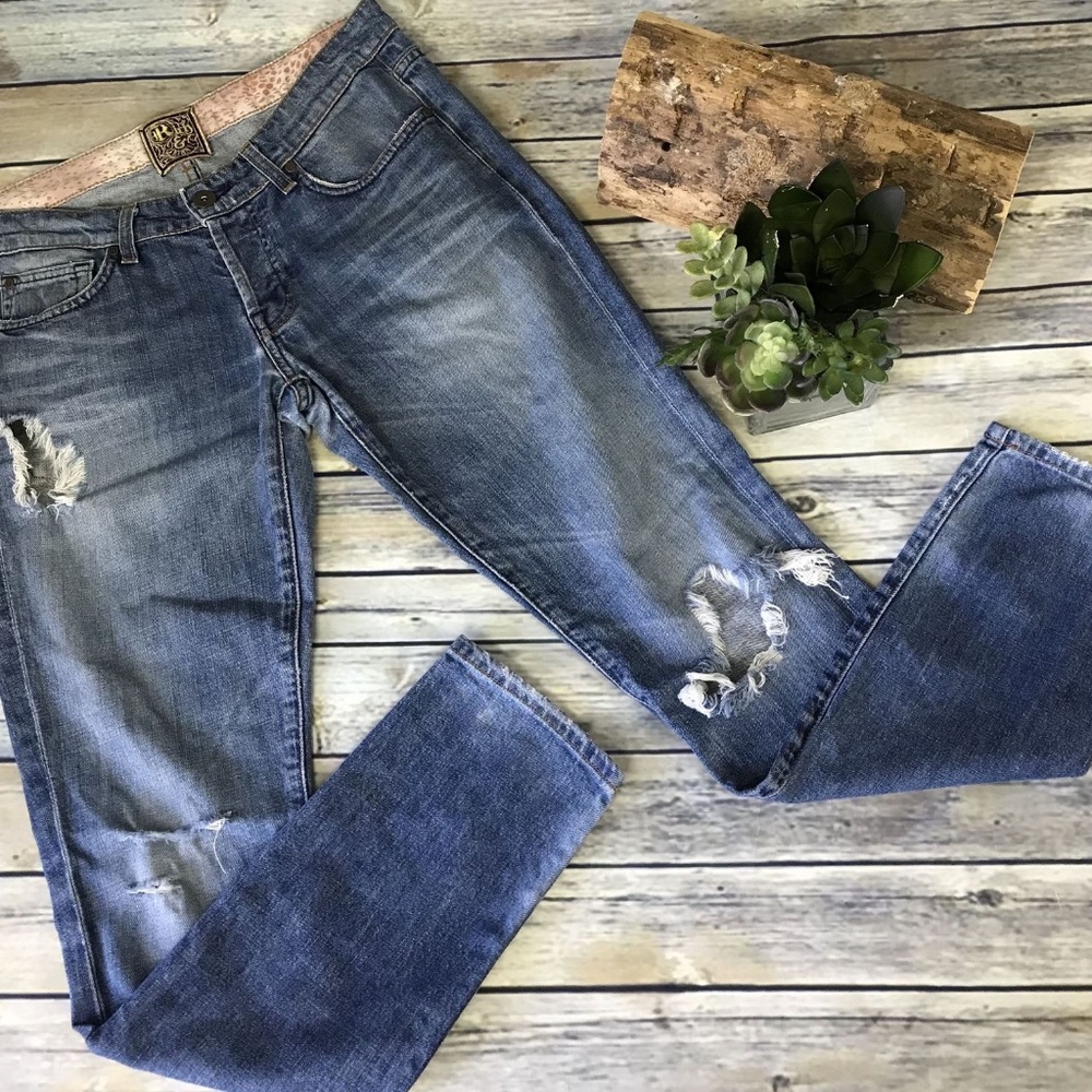Rich and Skinny Womens Casual Pants Distressed